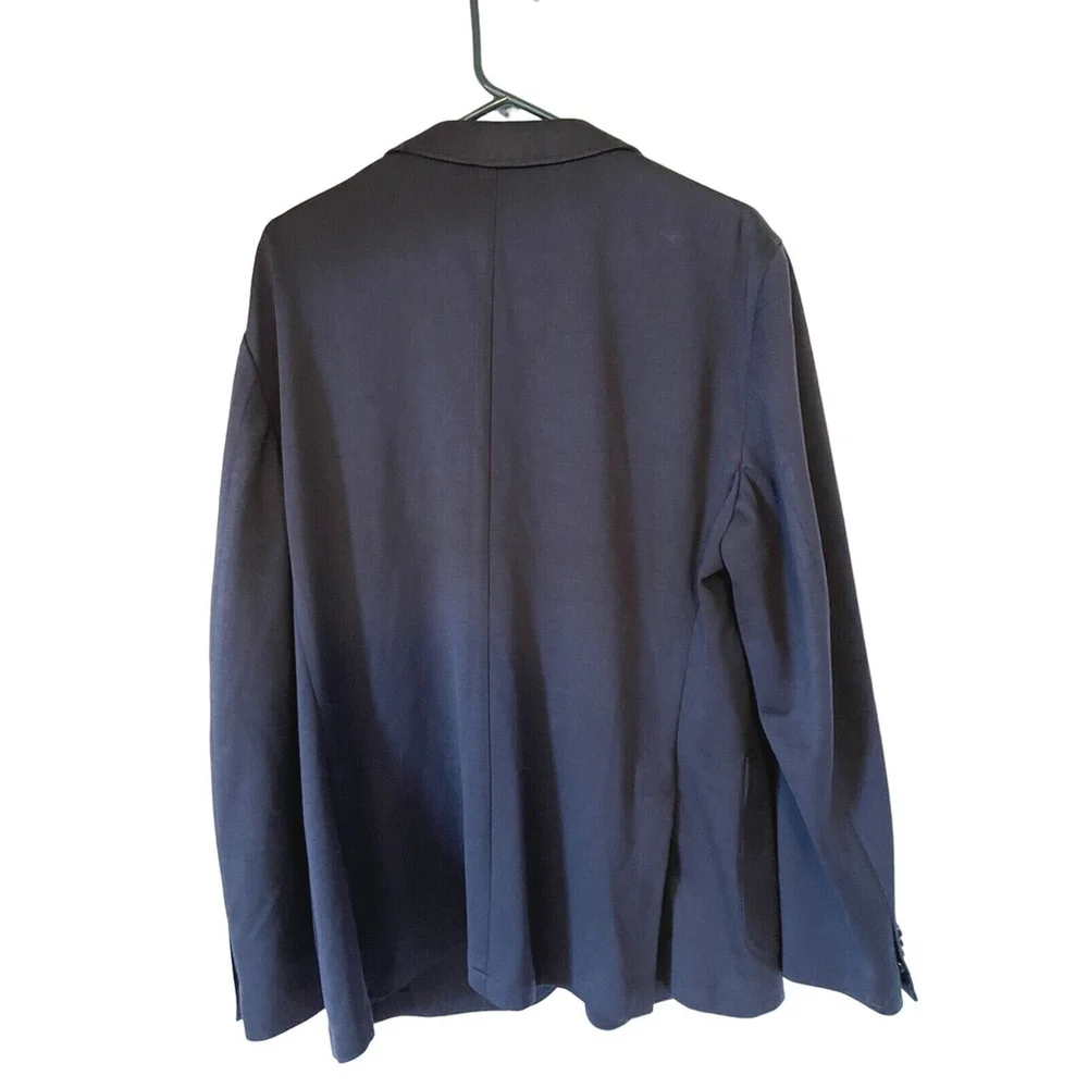 Rodd & Gunn Sports Fit Navy Blue 2-Button Double Vent Wool Blend Blazer Sz XL